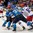 MINSK, BELARUS - MAY 25: Russia's Alexander Burmistrov #69 battles for the puck with Finland's Jarkko Immonen #26 and Olli Palola #34 during gold medal round action at the 2014 IIHF Ice Hockey World Championship. (Photo by Richard Wolowicz/HHOF-IIHF Images)

